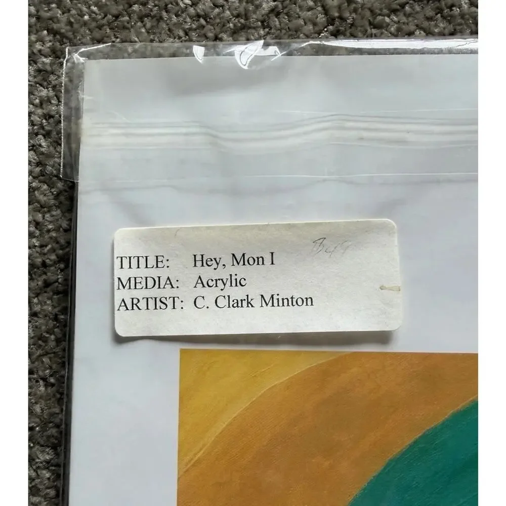 C. Clark Minton “Hey, Mon” Matted Giclée Print Caribbean Style Art (Damaged) - Picture 4 of 12
